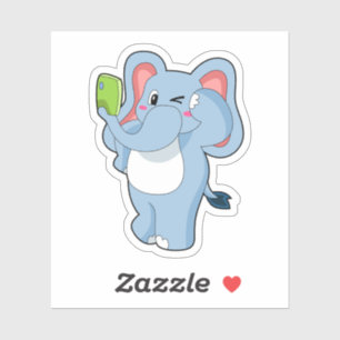 Elephant Mobile Sticker