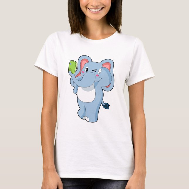 Elephant Mobile T-Shirt (Front)