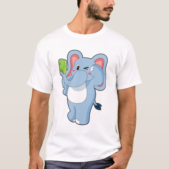 Elephant Mobile T-Shirt (Front)