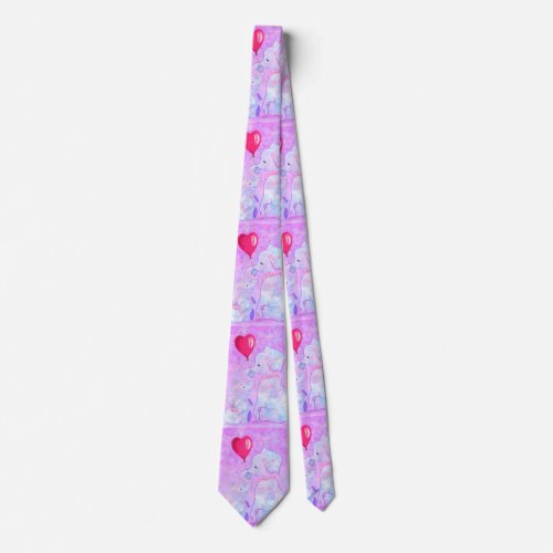 Elephant Mom and Baby _ Mothers Day Neck Tie
