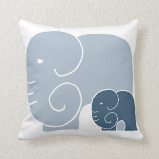Elephant Mom & Baby throw cushion