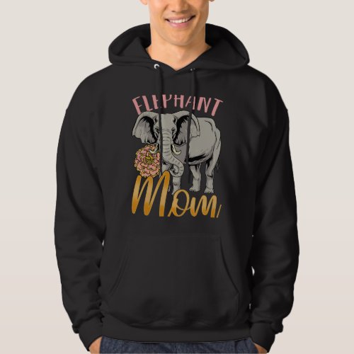 Elephant Mom Mama Hoodie