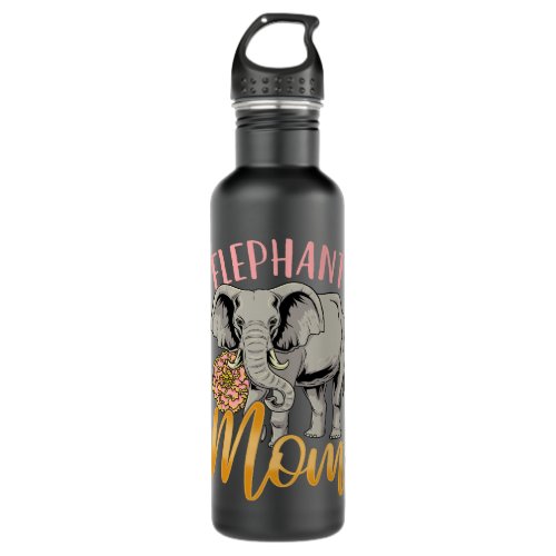 Elephant Mom Mama Stainless Steel Water Bottle