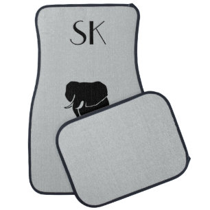 Elephant Monogram Car Floor Mats