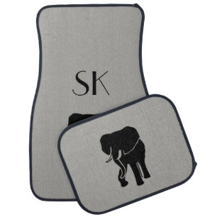 Elephant Monogram Car Floor Mats