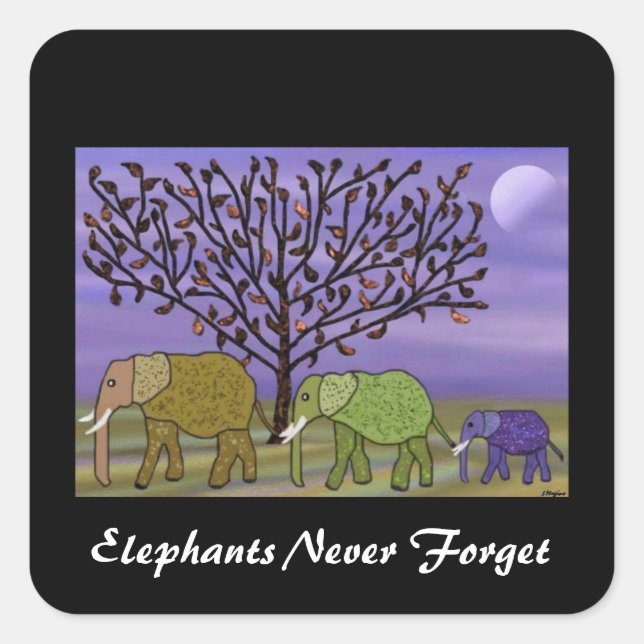 Elephant Moon Stickers (Front)