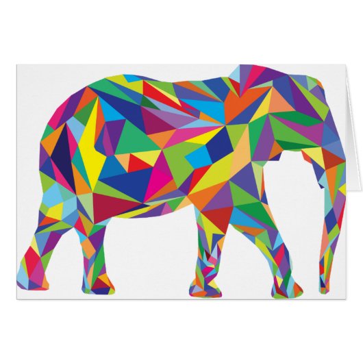 Elephant Mosaic Cards (Front Horizontal)