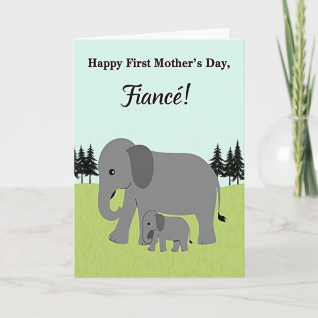 Elephant Mother Love Card (Front)