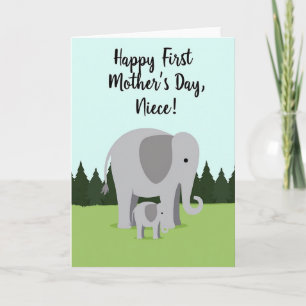 Elephant Mothers Day Love Card
