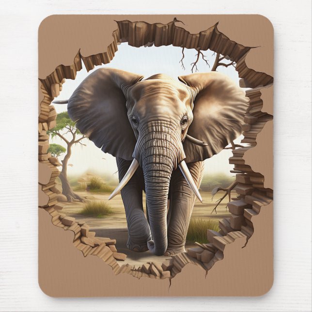 Elephant Mouse Pad (Front)