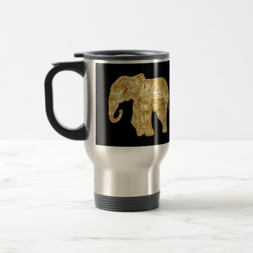 Elephant mug Black and Gold