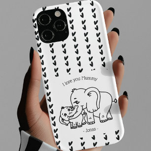 Elephant Mum & Me Mother's Day personalized  iPhone 13 Case