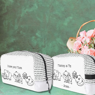 Elephant Mum & Me Mother's Day personalized Dopp Kit