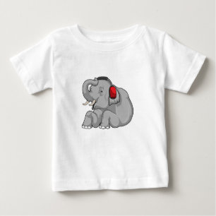 Elephant Music Headphone Baby T-Shirt