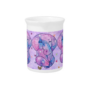 Elephant named Acorn Beverage Pitcher