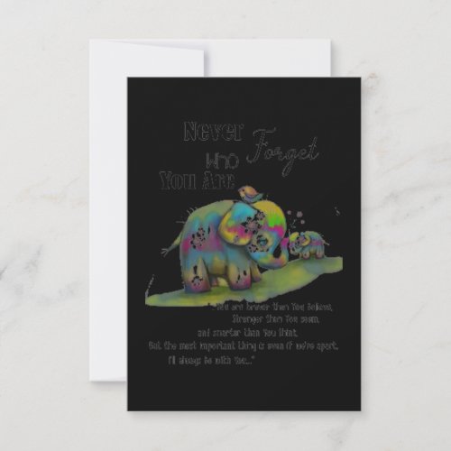 Elephant Never Forget Card