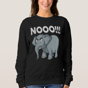 Elephant No Say No and Save The Elephant conservat Sweatshirt