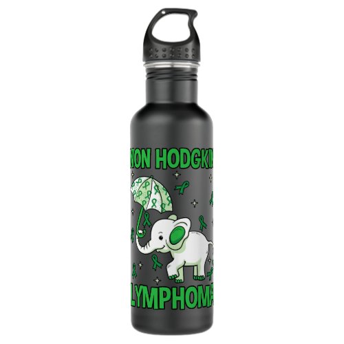 Elephant NonHodgkins Lymphoma Lymphocytes Green Gi Stainless Steel Water Bottle