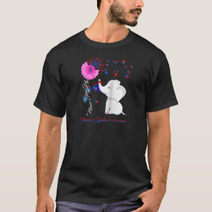 Elephant Noonan's Syndrome Awareness Ribbon Raglan T-Shirt