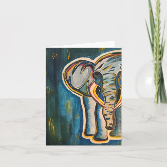 Elephant Notecard (Front)
