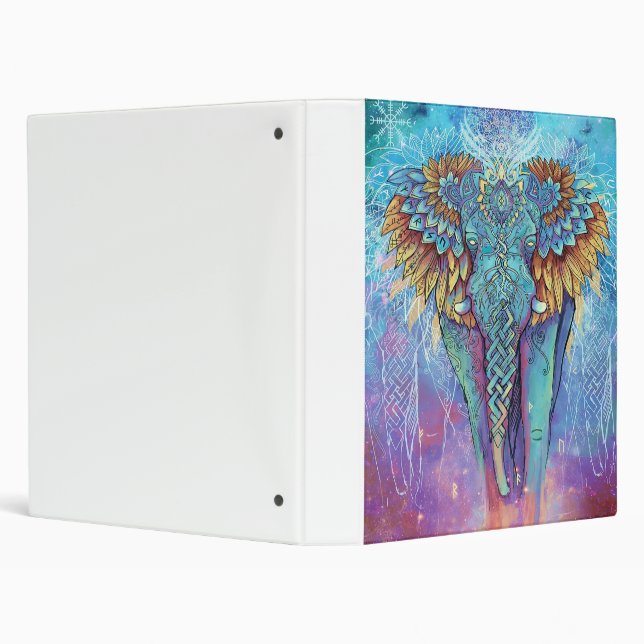 Elephant of protection| Awesome Gift 3 Ring Binder (Background)