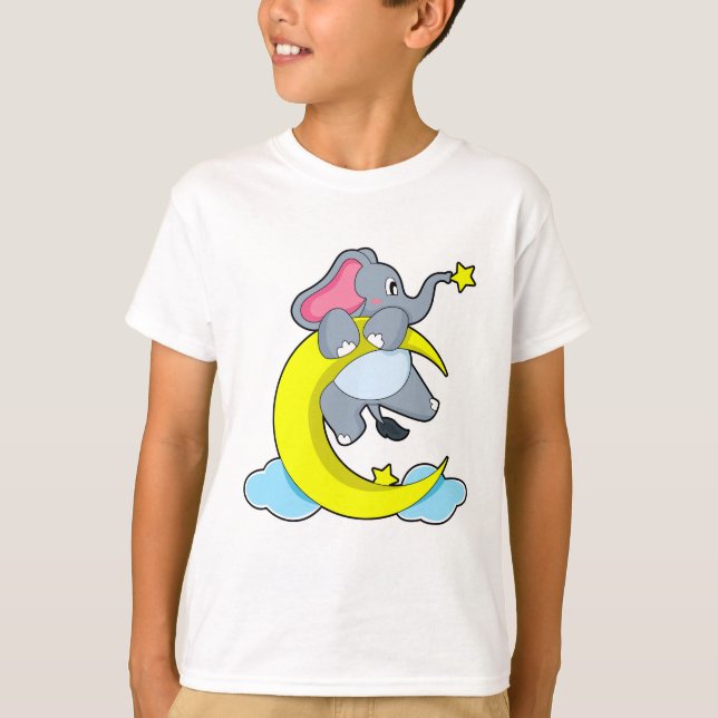 Elephant on Clouds T-Shirt (Front)