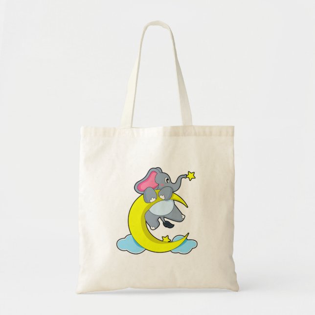 Elephant on Clouds Tote Bag (Front)