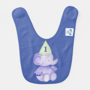 Elephant One Year Old Boys Baby Toddler Dribble Bib