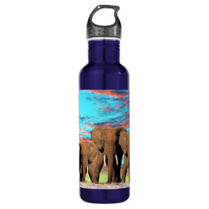 Elephant Opal Sunrise, Water Bottle