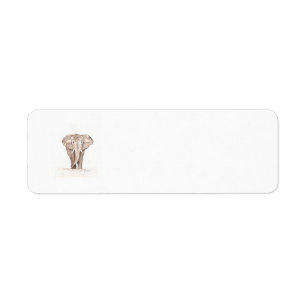 elephant ornament label