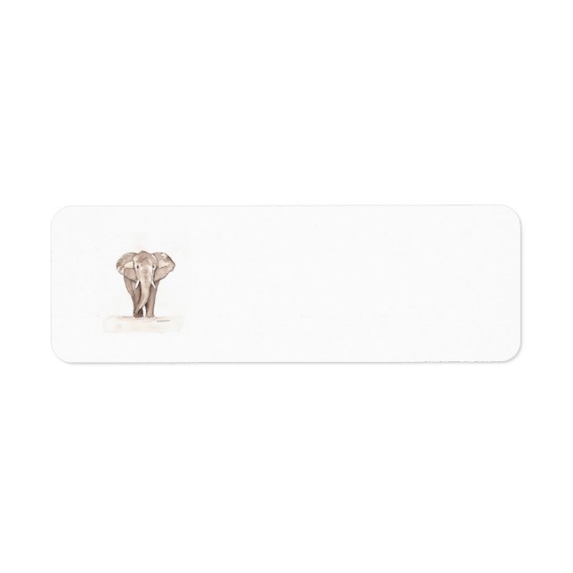 elephant ornament label (Front)
