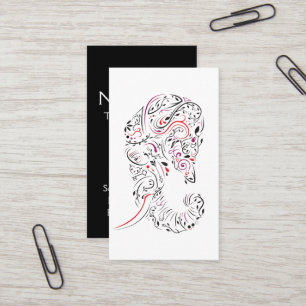 elephant ornate business card