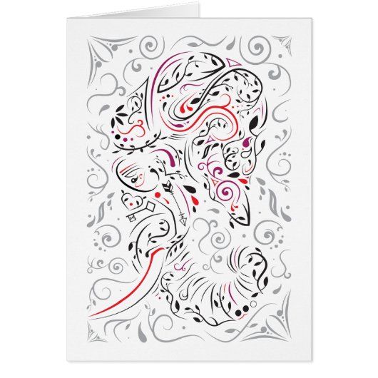 elephant ornate cards (Front)