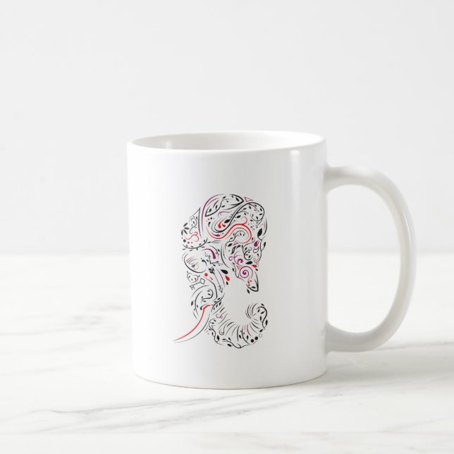 elephant ornate coffee mug (Right)