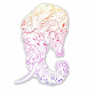 elephant ornate sticker