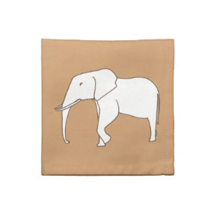 Elephant Outline Drawing Coloring Napkins
