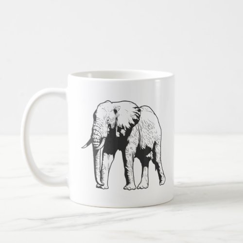Elephant Pachyderm from Africa  Coffee Mug