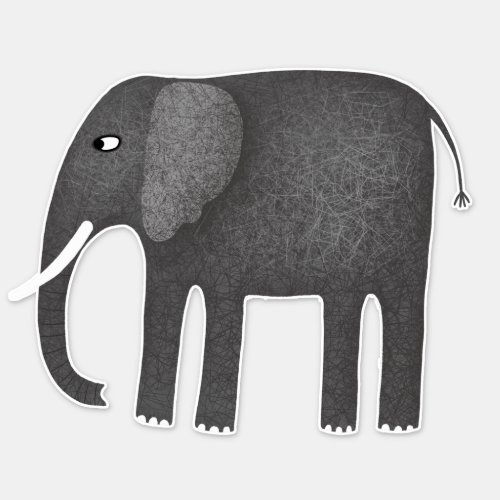 Elephant Pachyderm Sticker
