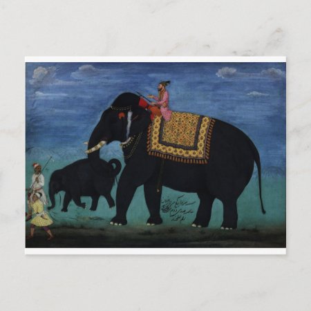 Elephant Painting Postcard