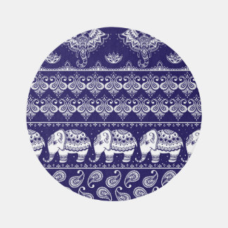 Elephant, paisley: tribal vintage pattern. rug