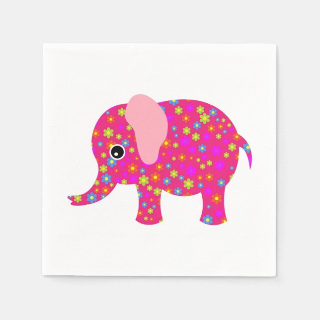 Elephant Paper Napkins (Front)