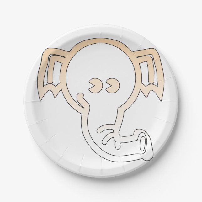 elephant paper plates (Front)