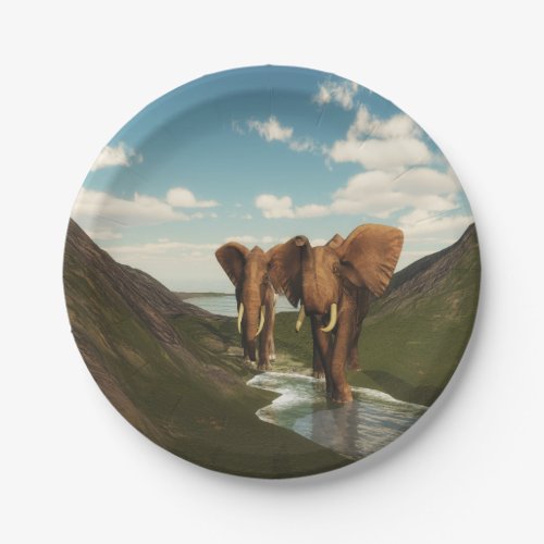 Elephant Paper Plates