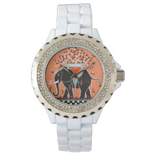 Elephant Parade in Orange Watch