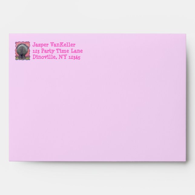 Elephant Party Center Envelope (Front)