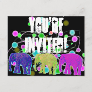 Elephant Party Invitation
