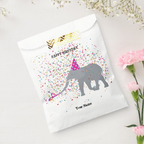 Elephant Partying _ Animals at Birthday Party  Favor Bag