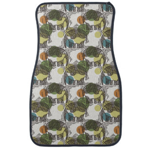 Elephant Pattern Car Mat