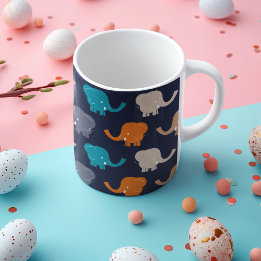 Elephant Pattern  Coffee Mug