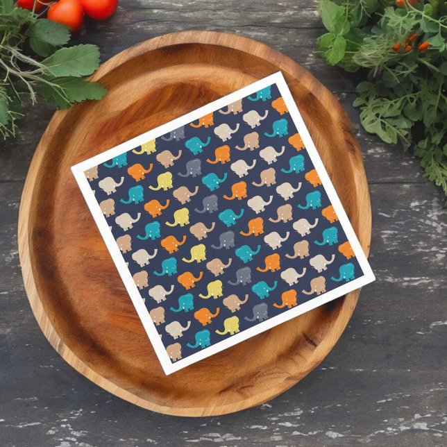 Elephant Pattern  Napkins (napkin)